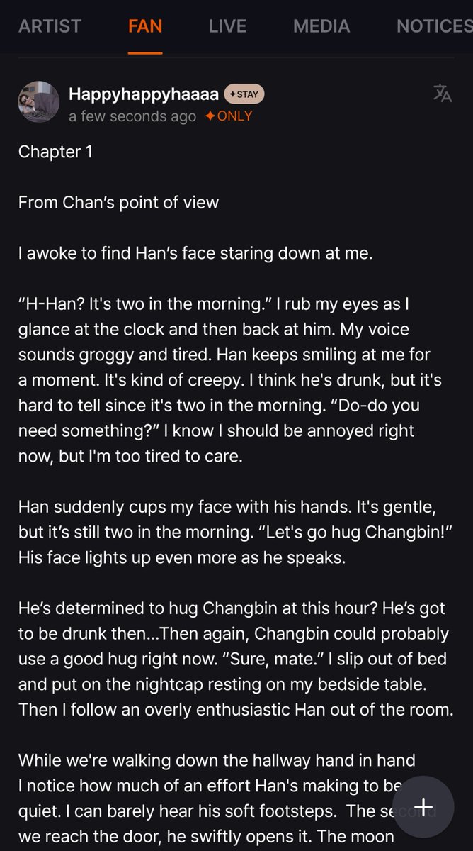 skzview_'s tweet photo. WHY ARE WE POSTING FICS ON FANS https://t.co/h1t5khMqz8