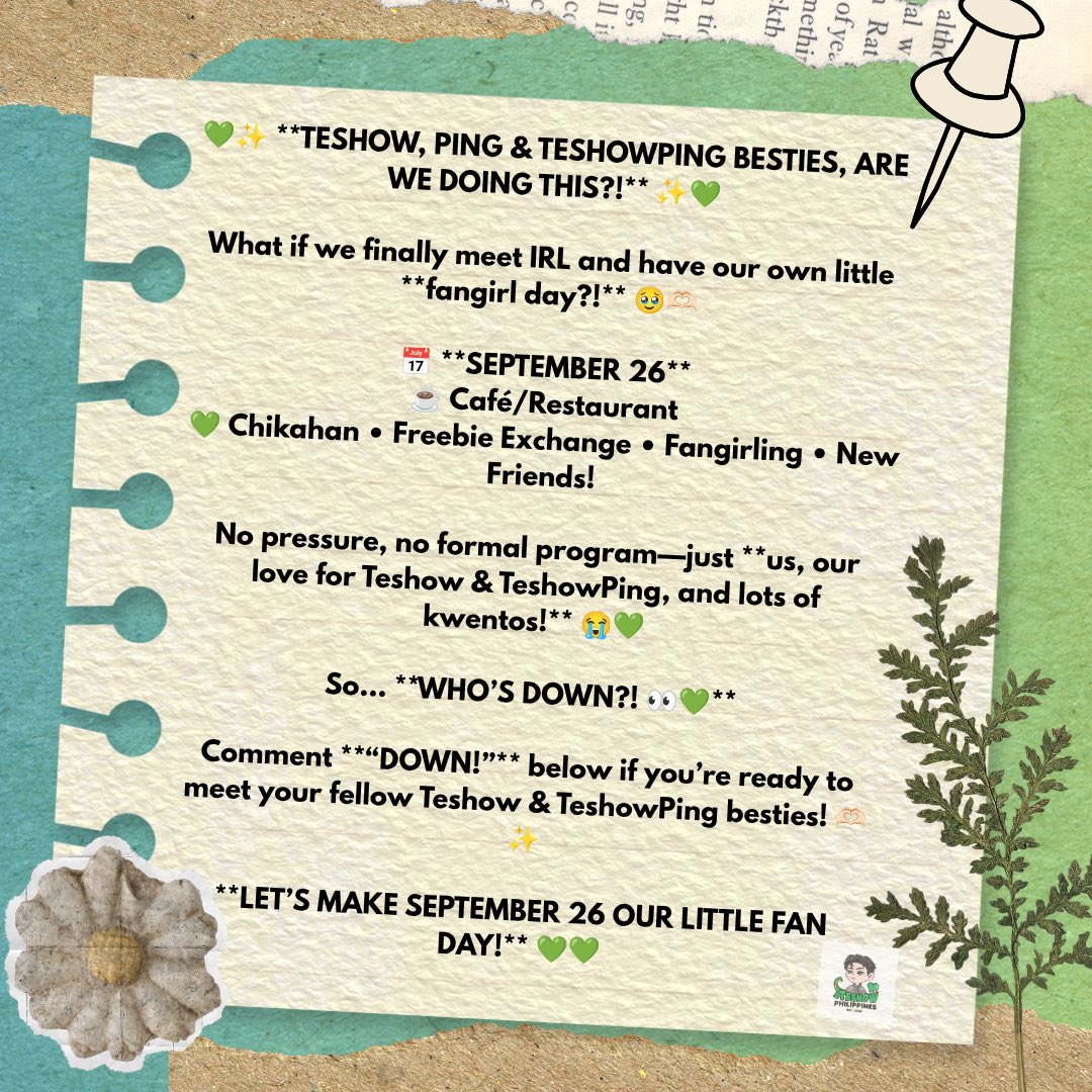 TeshowPH's tweet photo. Good Day 💚

for those interested kindly join either of this 2 gc
Fb:
https://t.co/Z0liK4xd6f

X
https://t.co/NGOAeErSUw https://t.co/5SeZnSQ2tR