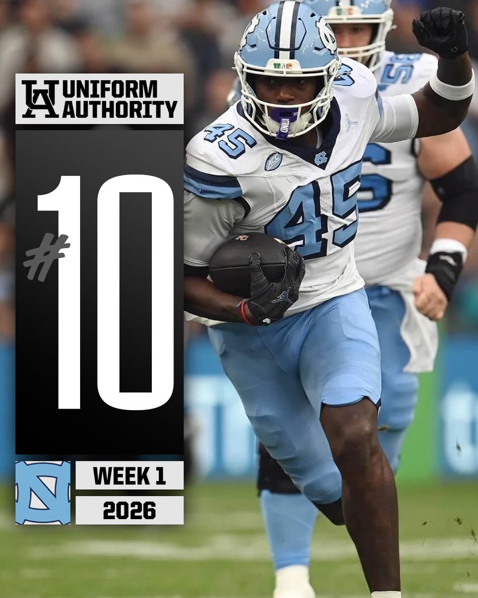 UniAuthority's tweet photo. Uniform Authority Week 0-1 Uniform of the Week:
10. @UNCFootball 

#UAWeek1 | @UNCEquipment https://t.co/uEdNw4wNyx