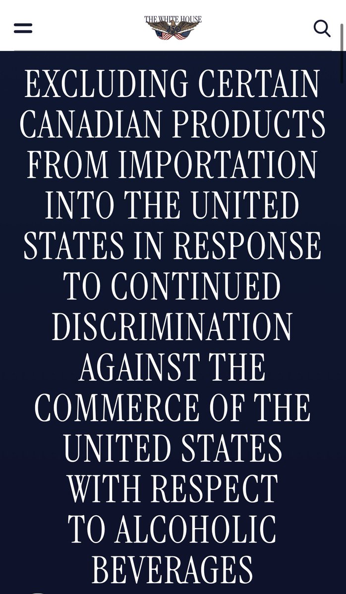 MarcNixon24's tweet photo. BREAKING: TRUMP JUST ESCALATED THE TRADE WAR AGAIN. 🚨🇨🇦🇺🇸

Starting September 29, the U.S. will BAN IMPORTED Canadian alcoholic beverages. 

Beer. Wine. Cider. Whisky. Spirits.

That is a completely different level of damage.

A tariff makes Canadian products more expensive.

A ban removes access to the market entirely.

This is exactly why endless retaliation is so dangerous.

Canada taxes American products.

Trump escalates.

Canadian producers lose access to the world’s largest consumer market.

And Ottawa keeps calling this strength.

This is not a trade strategy. It’s an escalation spiral and Canadian businesses are standing in the blast zone.