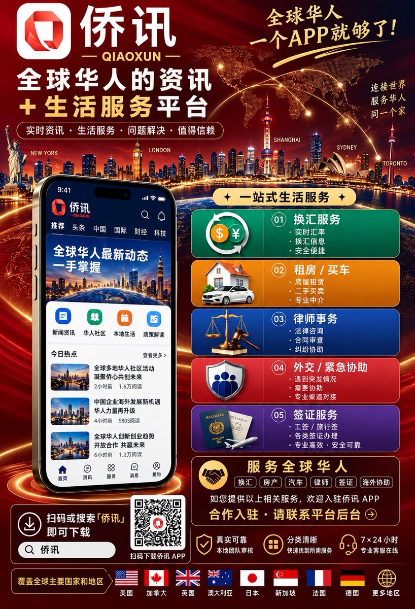 LvyLink's tweet photo. 留学第一站，不只是学校和宿舍。租房、二���车、本地资讯、签证与生活服务同样重要。侨讯为留学生和海外华人整理常��信息，一个 App 更方便。
https://t.co/StPqeBBUx7
#留学生 #海外租房 #侨讯 https://t.co/Ibsg4zXfjR