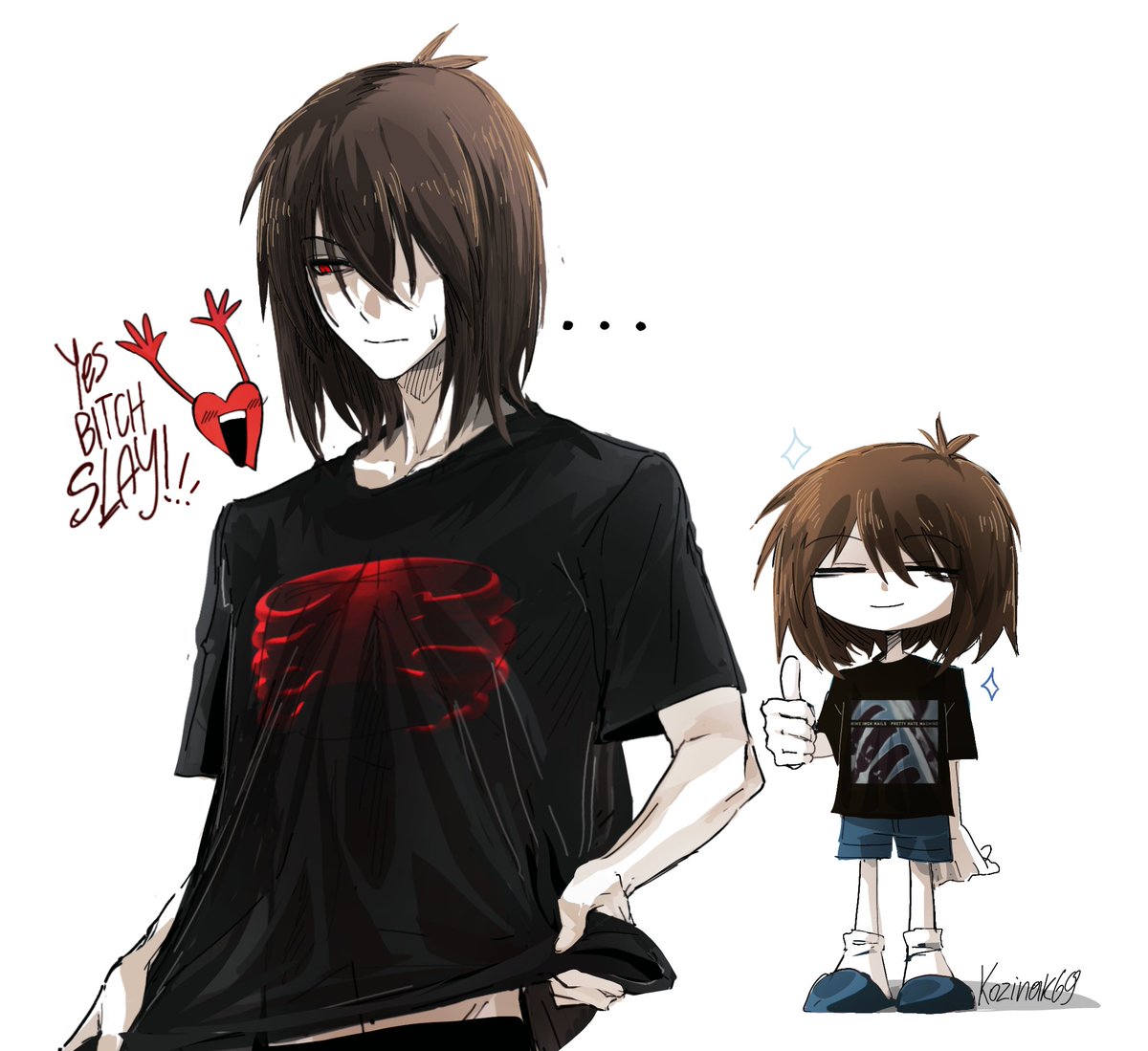 Kozinak69's tweet photo. I had the idea to make a t-shirt for Kris with a print from the album Undertow by TOOL #Kris #Frisk https://t.co/e3kZ4S013A
