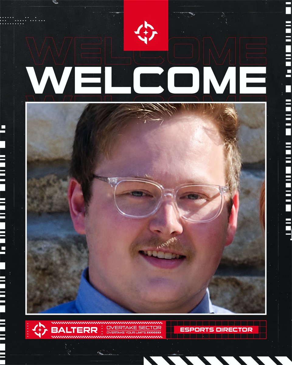 OvertakeSector's tweet photo. We would love to give a very WARM welcome to our NEWEST Esports Director! Long overdue post, but we're glad to have you on the team Balter!

#OvertakeYourLimits https://t.co/GidYPXmDrn