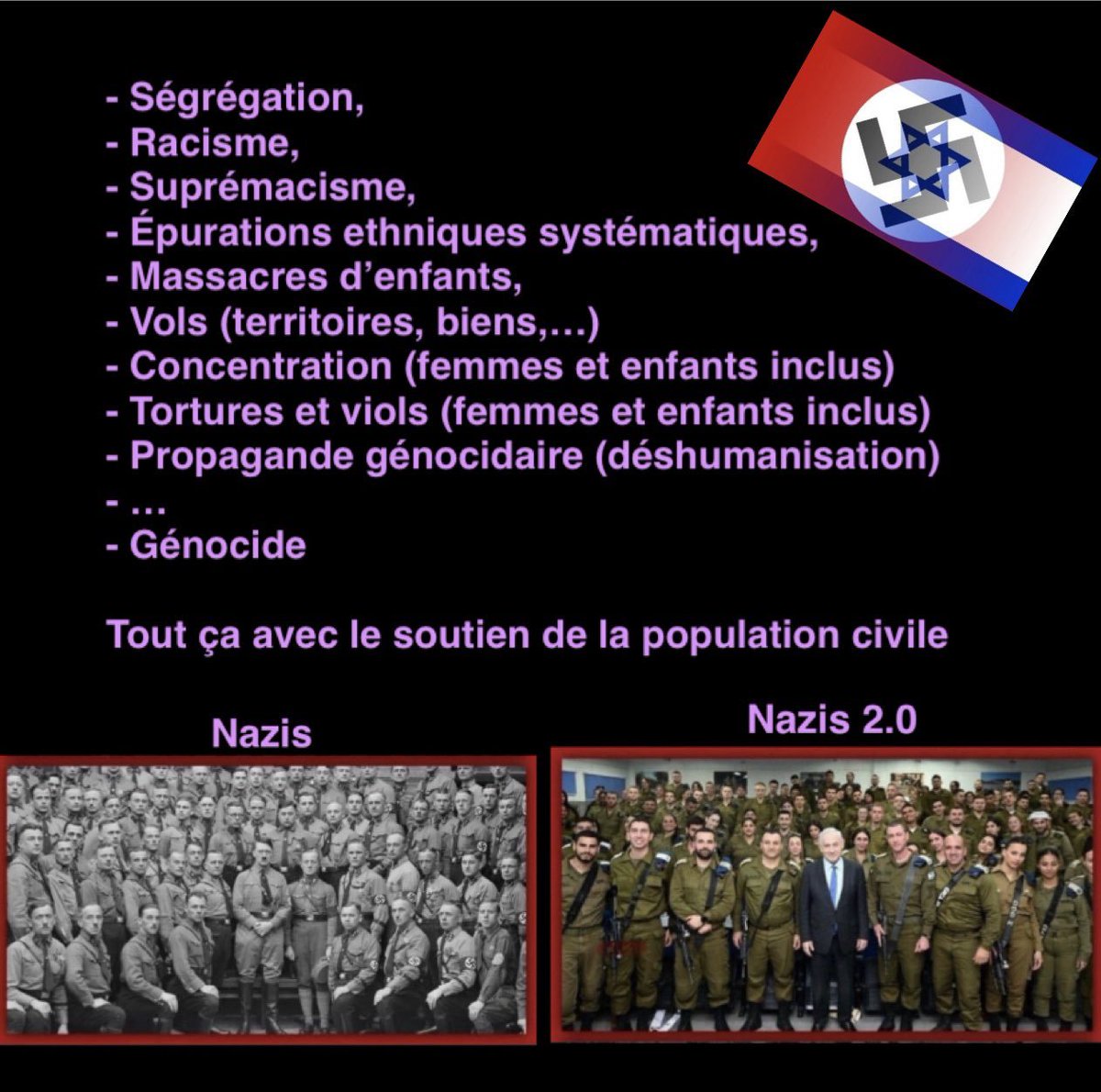 picollodenamek's tweet photo. @emmanuelnavon Israël est un état nazi. Il faut l'arrêter par tous les moyens. https://t.co/kQbBIM3V2O