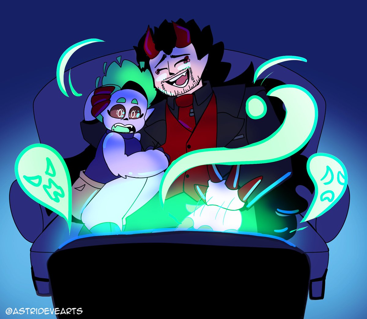 AstridEveArts's tweet photo. Day 08: Horror Movie Night
#artember2026 #artember #septemberartmonth #astridevarts https://t.co/8QncYF6qoK