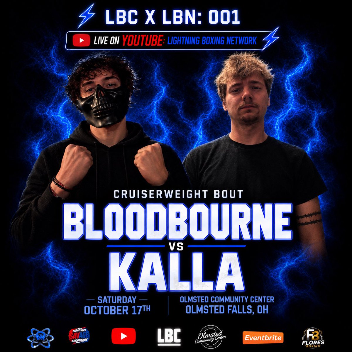 LightningBXNG's tweet photo. REDEMPTION OR A STATEMENT DEBUT?

Bloodborne coming off a devastating loss in June, meets Nik Kalla making his debut in an exciting catchweight clash October 17 at LBC x LBN: 001 ⚡🥊 https://t.co/YVcyg17lg2
