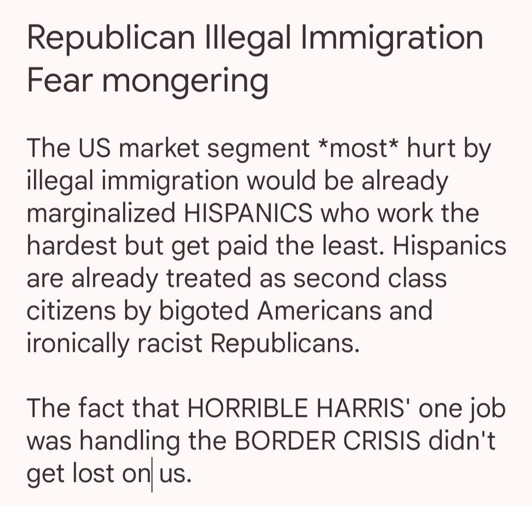 SassyDem's tweet photo. @Mel_Ankoly @ML3democrats Nonsense.
In 2024, there were many legitimate reasons for ppl to dislike & distrust #CRAPPY #CANDIDATE #KAMALA. I really wish people would stop trying to rewrite & whitewash history so fresh it might as well be current events. She had 1 job in Biden's administration: #Immigration https://t.co/xJ5Z45KHjl