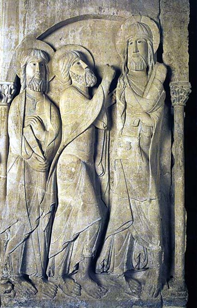 SarahBlick3's tweet photo. Going to teach this tomorrow. Road to Emmaus, Santo Domingo de Silos, #Romanesque I love the scallop shell badge on Christ's bag &amp; the graceful lines of the drapery and movement of the figures. In 1994 the monks there put out a CD of their medieval chants.
https://t.co/KaF9TX3VtN https://t.co/wWcFa6Hr7f