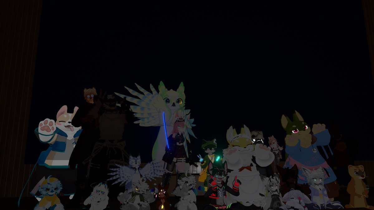 VRCshokemo's tweet photo. 昨晩の同時視聴イベント、お疲れ様でした！
今夜も23:00から ニンダイの同時視聴をします！

#初心者ケモノ部 https://t.co/yJQYD4j8Nv