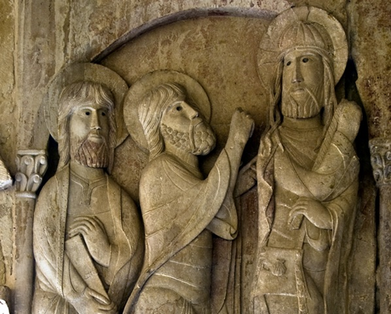 SarahBlick3's tweet photo. Going to teach this tomorrow. Road to Emmaus, Santo Domingo de Silos, #Romanesque I love the scallop shell badge on Christ's bag &amp; the graceful lines of the drapery and movement of the figures. In 1994 the monks there put out a CD of their medieval chants.
https://t.co/KaF9TX3VtN https://t.co/wWcFa6Hr7f