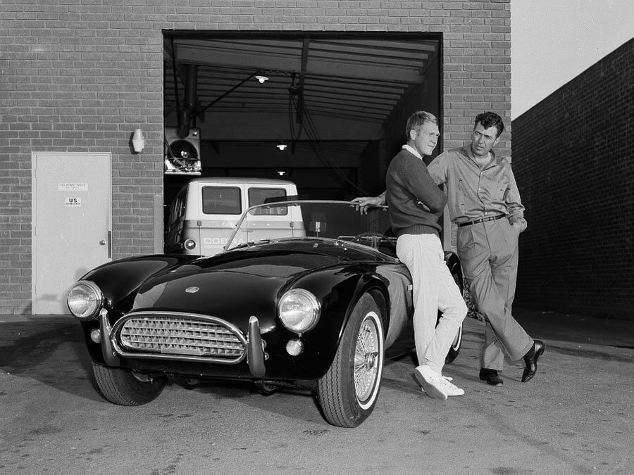 danielt10439873's tweet photo. You can be cool, but you can't be Steve McQueen buying a 1963 Shelby Cobra 289 from Builder Caroll Shelby cool. https://t.co/4pWmjAcEgY