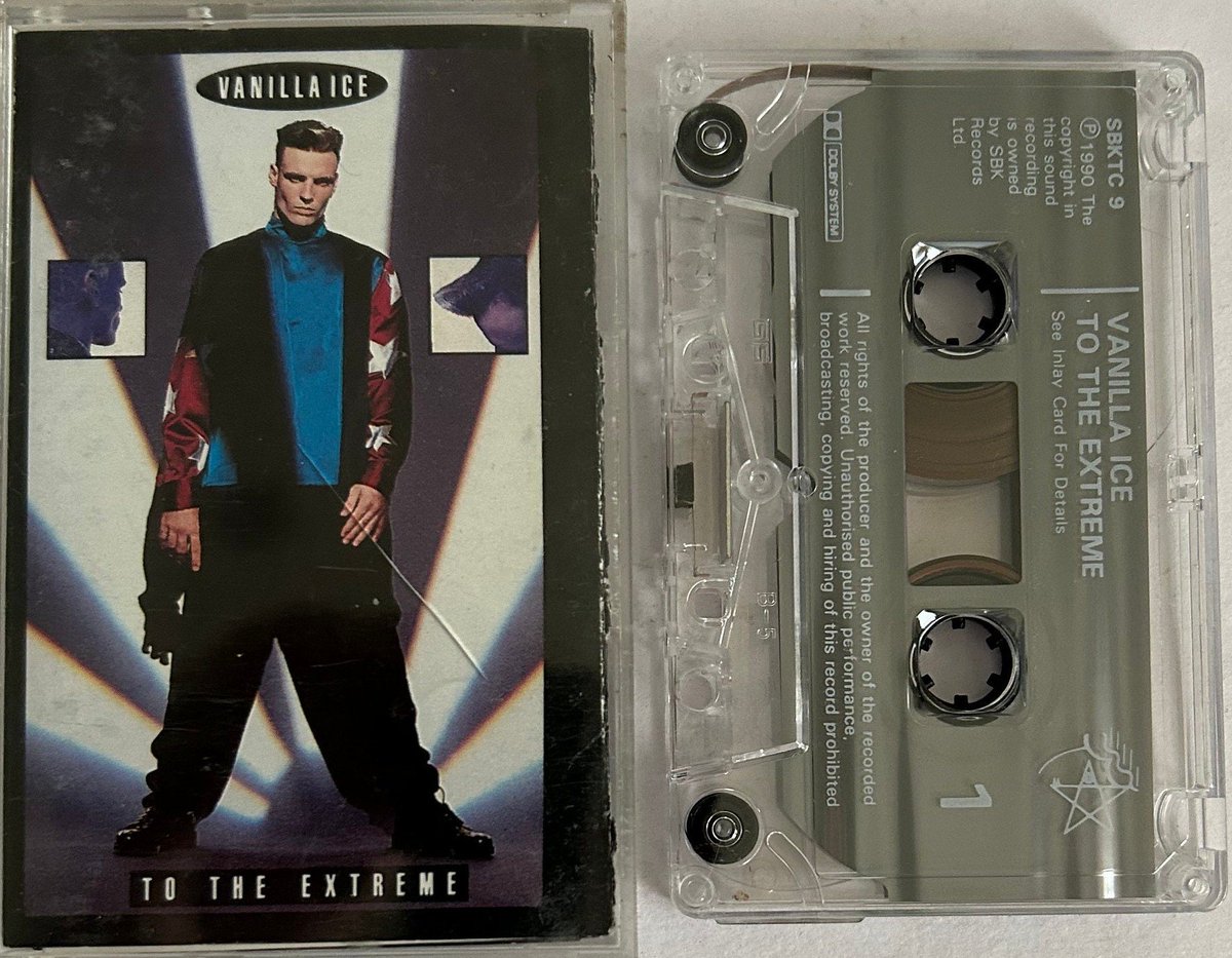 RadDragon2077's tweet photo. In 1990, we were playing Super Mario 3 on NES [+--••], pumping quarters into TMNT at the arcade 🕹️, watching Ultimate Warrior and Hulk Hogan on TV 📺, and jamming to @vanillaice on cassette 🎧

#RadMemories #90s #nostalgia https://t.co/AJ7hclDyvi