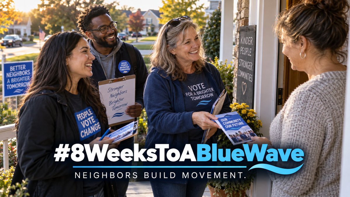realTuckFrumper's tweet photo. A better country isn’t delivered by Amazon Prime. Annoying, I know. It requires people who register, organize, volunteer and vote. Eight weeks to trade doomscrolling for doing something useful. The future is coming either way. We might as well help choose it. #8WeeksToABlueWave https://t.co/JjINyqD6fT