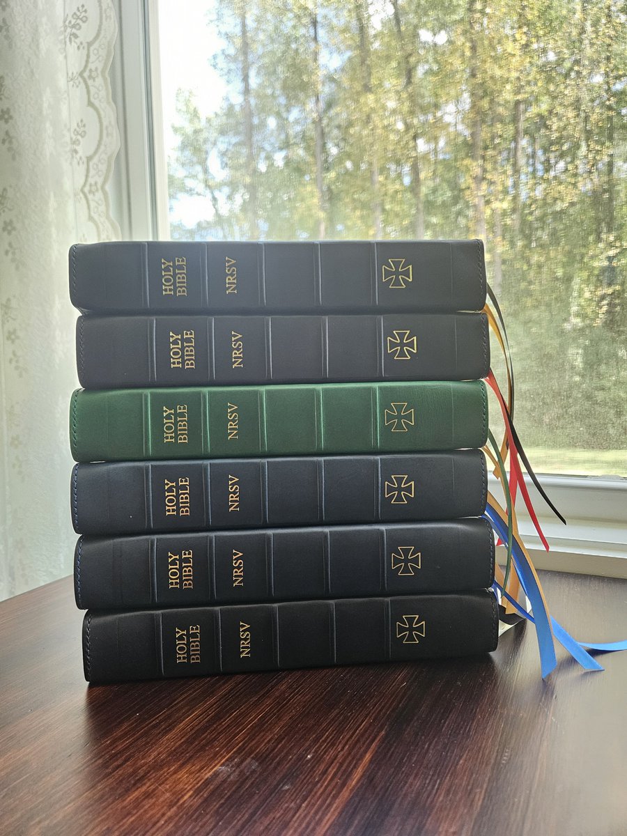 Deusvultrebinds's tweet photo. Not For Sale

Six custom Bibles ready to go!

NRSV Illustrated Catholic Bibles

#bible #rebind #BibleVerse #biblerebind #deusvult #Catholic #leather #NRSV #rebinders https://t.co/yzraIrbzZg
