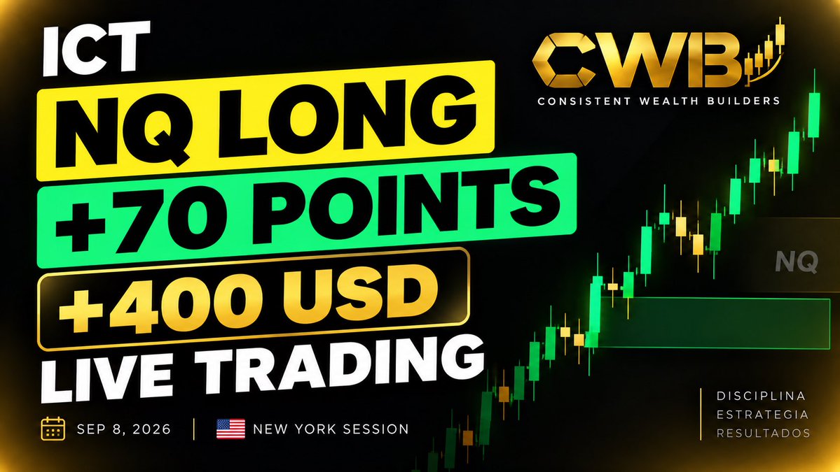 luisEnc22's tweet photo. ๐ข +70 POINTS EN NQ โ LIVE TRADING
Long ejecutado durante la sesiรณn de New York aplicando conceptos ICT.
+$400 en la operaciรณn.
๐ฅ Trade completo en YouTube ๐
https://t.co/qQBIsxcxkn
#NQ #ICTTrading https://t.co/37Y3wJu4uK