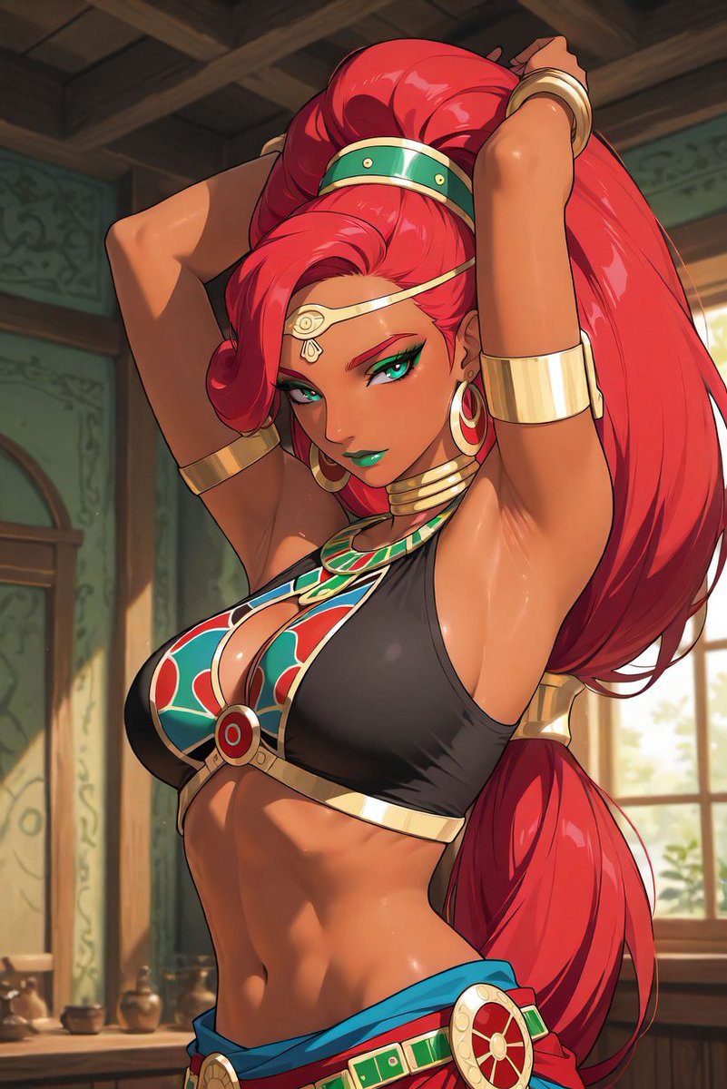 AIByWiFi's tweet photo. New 🔥69 image set🔥 for 💎Premium Tier💎 members! Urbosa from The Legend of Zelda!  

👆Link in my bio! 👆 https://t.co/mz0g8vm7NA