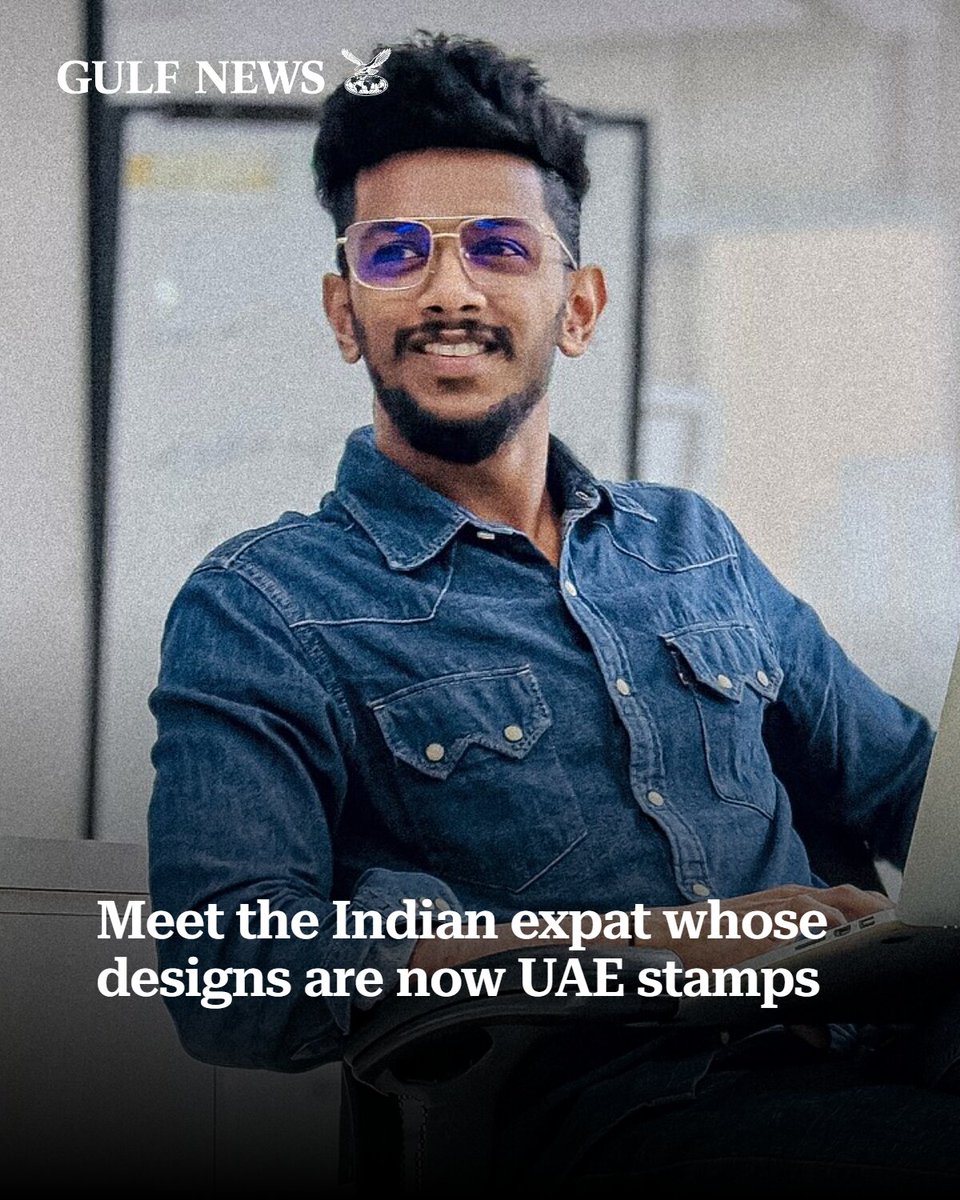 gulf_news's tweet photo. Kerala designer's Sharjah heritage artwork featured on 6 stamps issued by Emirates Post https://t.co/VlWRxbrPM1 https://t.co/NxmTJs3g9W
