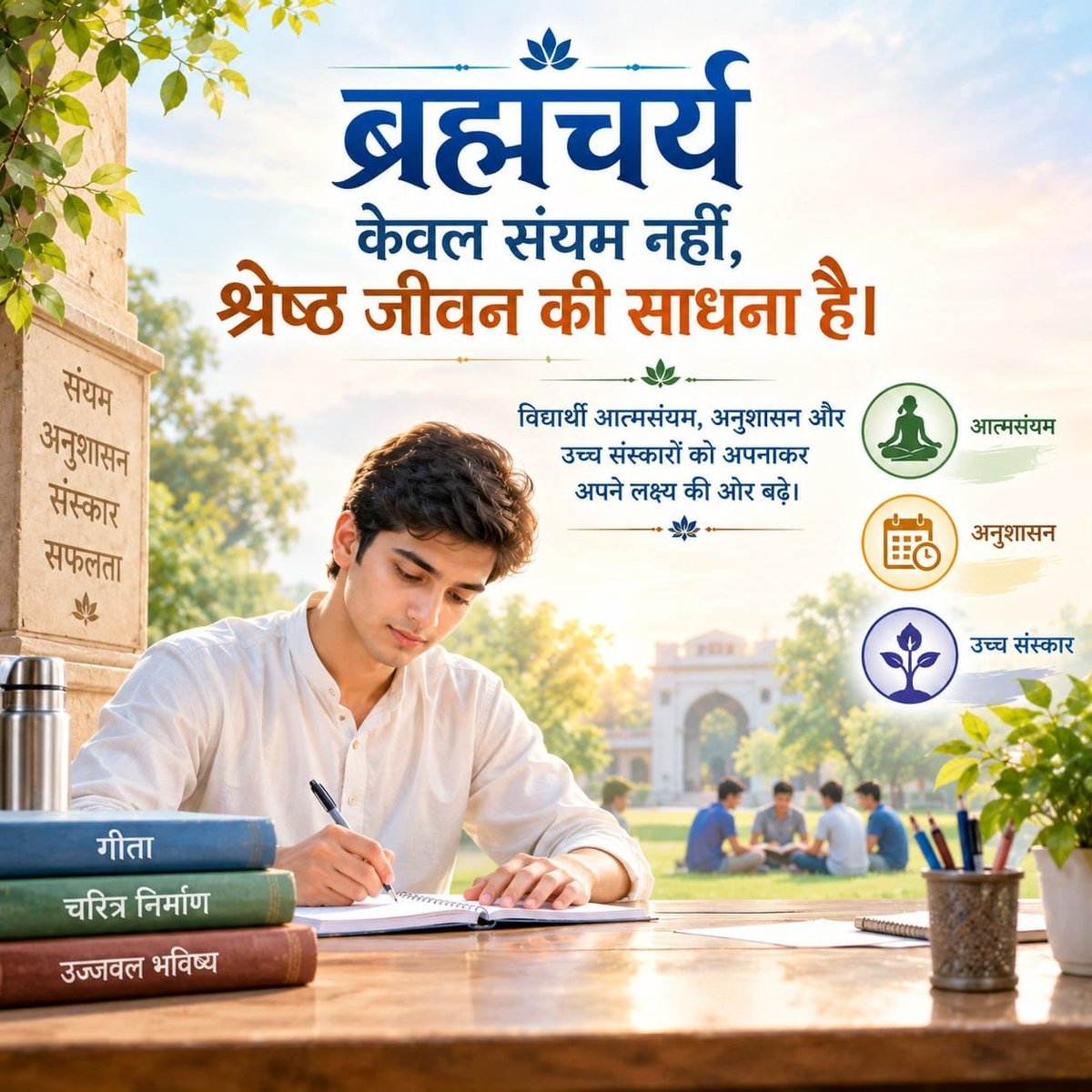 YogVedantSamiti's tweet photo. Divya Prerna Prakash published under guidance of Sant Shri Asharamji Bapu is a complete guide for Brahmcharya.
It has scientific, conventional &amp; providential approach.
It helps youngsters in Character Building , not to get influenced, end up losing strength &amp; #PowerOfCelibacy . https://t.co/1BkeKFM3NC