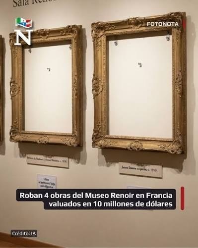 chofi_7's tweet photo. El Museo Renoir de Cagnes-sur-Mer fue víctima de un robo que dejó tres obras desaparecidas. https://t.co/I3rzd0QXXu