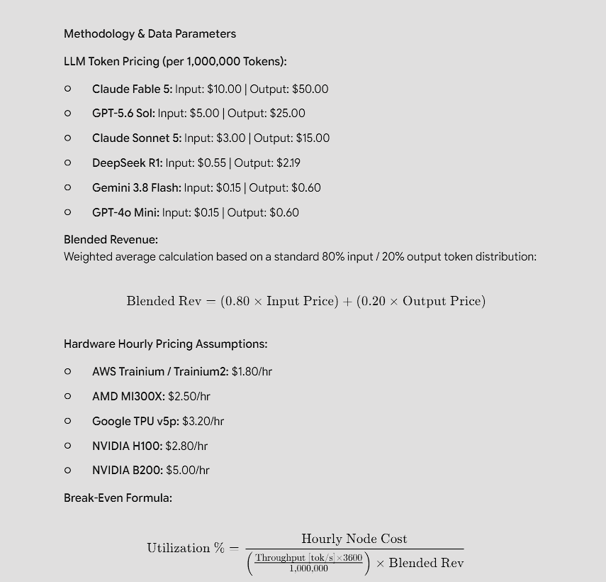 unplotitcom's tweet photo. Is AI token prices profitable?
Solving for breakeven of Selling tokens and renting GPU. Using latest prices that AI scaped - not sure if I have all the variables ?
Im assuming tokens are just tokens - not one model can solve something using less tokens or quality of output. https://t.co/ZhESbz01Wd