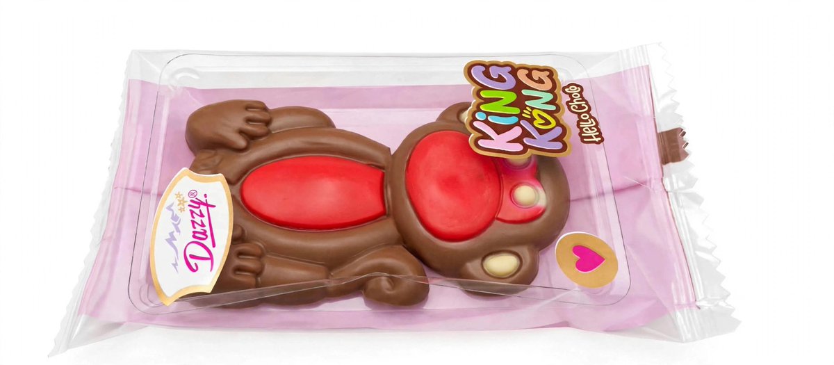 Artifyme927347's tweet photo. This little King Kong is too cute to be chocolate 🐵🍫💖
 Brown, red, and all mine ✨🥺❤️
 #HelloChoc #ChocolateStore #CandyLove #DazzlyChoc https://t.co/RgdSi2cysG