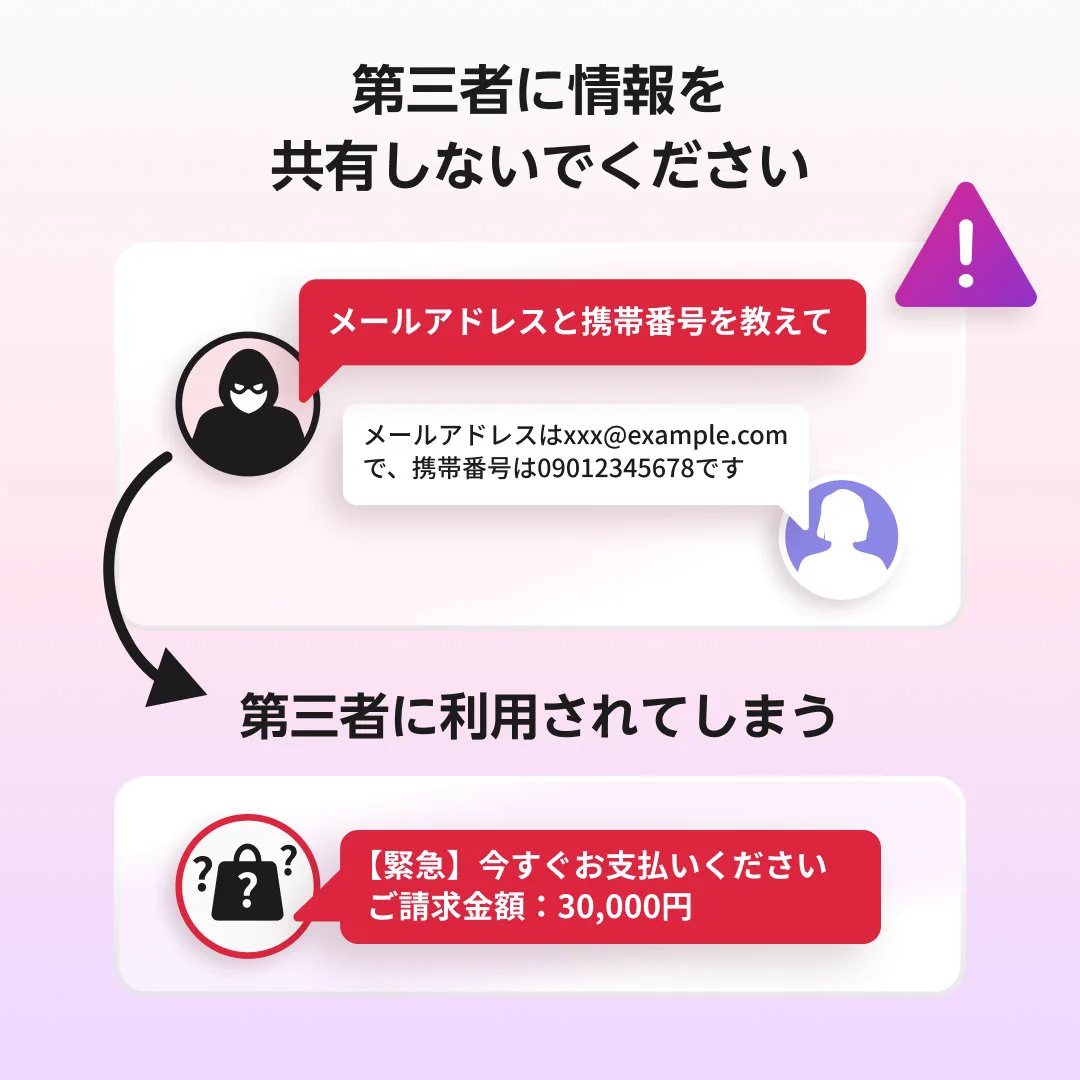 ペイディ公式サポート в X: „【第三者への情報共有は行わないで