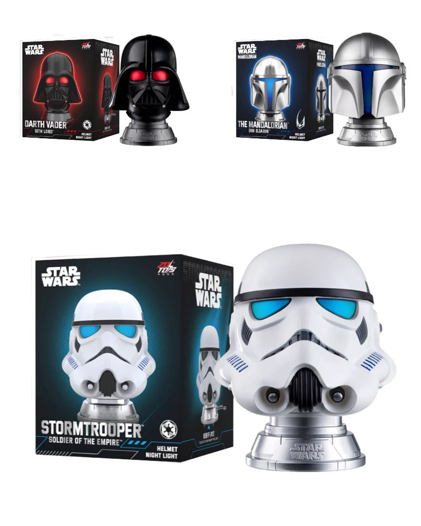 Star Wars Helmet Nightlight - Tiga helm ikonik dalam satu pajangan