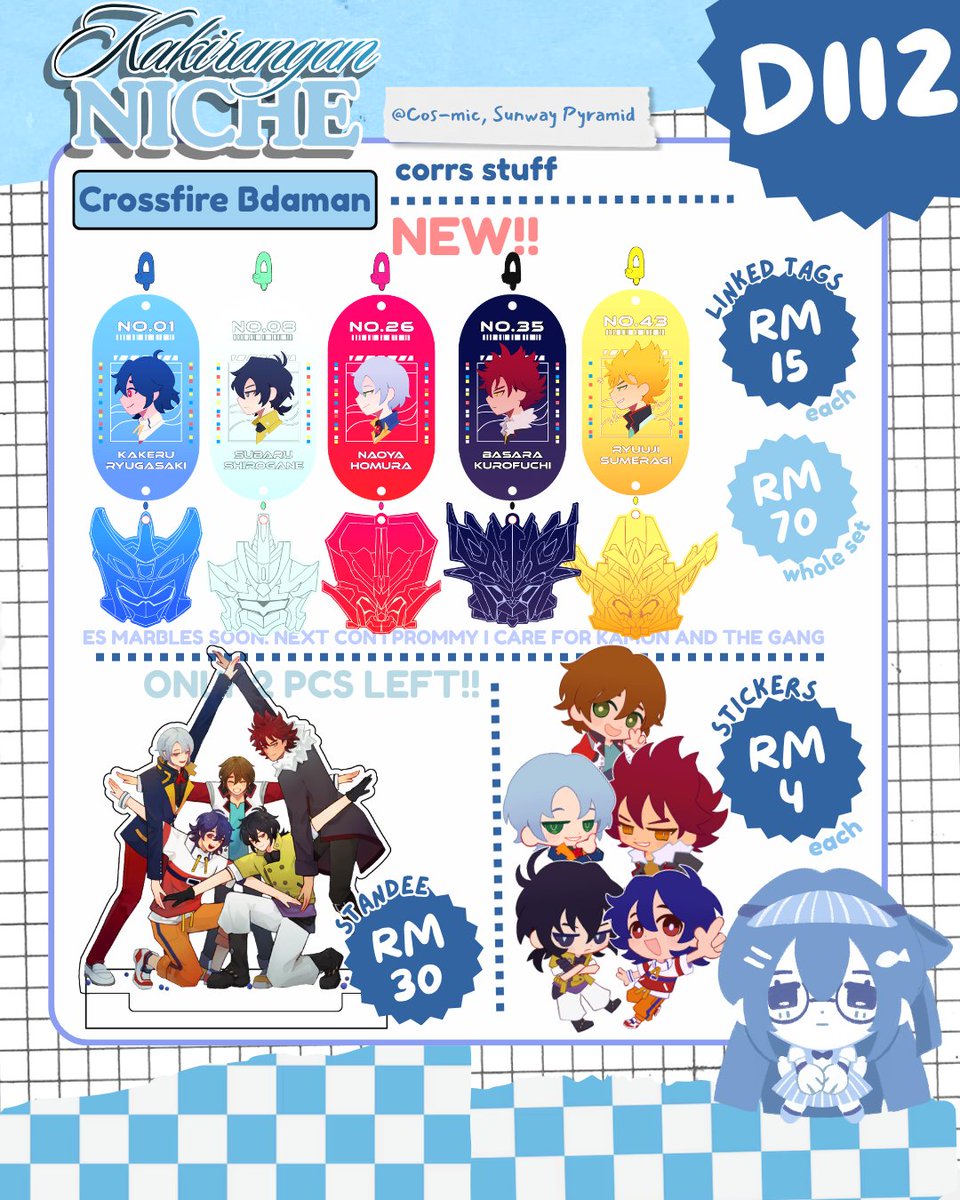 hueblees's tweet photo. KAKITANGAN NICHE WILL BE AT COS-MIC ASIA 2026 AT SUNWAY PYRAMID CONVENTION CENTRE 💙 we'll be at D112 🫡 

🕒 SEPTEMBER 11-13

i'll be boothing with @alcorrline and @/spinachoni (IG) again!

(reuploaded bc i forgot to add tags)

#cosmic2026 #cosmic2026catalogue 

👇 Corr's (1/5) https://t.co/dRgtBRh5zY