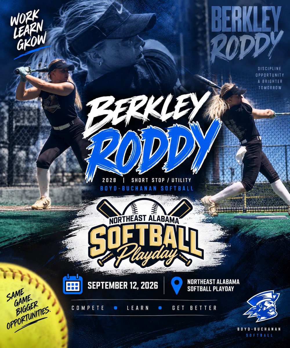 BerkleyRoddy's tweet photo. Excited to attend Northeast Alabama play day with @tommytas15 and my
Chatt 🧊🥎 girls!

Looking forward to meeting
@JoeGuth08812179 @Jkolaitis33 and Coach Foster!

@BBSBucs @tnbolts2027west
@ChattChill16u @coachwarren44 @CoachWestBolts @tommytas15 @MaxPreps
@FastpitchWire @TN_BestPreps
@ExtralnningSB @CoastRecruits
@TopPreps @PrepSoftball @Get2CollegAth
@THEWOWSB
@LineDsoftball @SoftballDown
@LegacyLegendss1 @SBRRetweets
@SoftbalAmerica @GoMVBSoftball
@HartFastpitch @SoftballHome @AlAccessAth @softball_dugout @LineDsoftball @ConnectSports @USASoftball @thealliancefp
@fastpitchunite @fastpitchwatch @CoastRecruits @SoftballRecruit
@GoMVBSoftball @D1Softball
@EFP
_Solutions @d1fastpitch1
@IHartFastpitch @fastpitchlife @fastpitchlive @BBSBucs
@ConnectSports_
