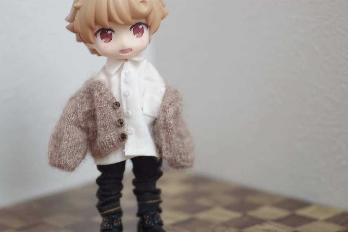 SubaruDollKnit's tweet photo. ゆるカーーーデ🫶
茶色&amp;黒&amp;白のラインナップです

ねんどろいどどーる&amp;オビツ11用

#すももに https://t.co/ZPUtXnpcvr