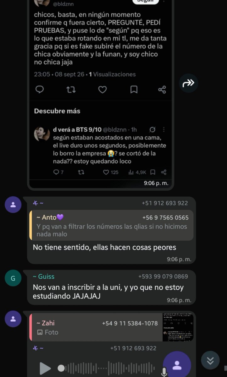 bldznn's tweet photo. chistosas todas xdd, bueno, dejo números https://t.co/7udkiwm1V5