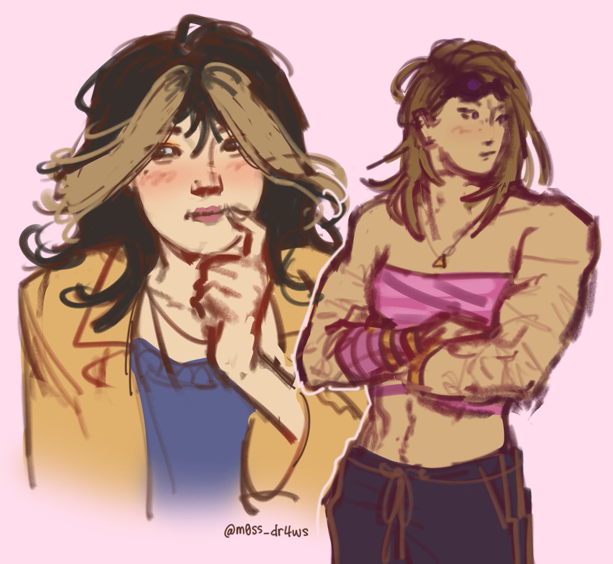 m0ss_dr4ws's tweet photo. warmup doodles #veeboonyasak #yuikimura #dbdfanart https://t.co/x7iq6niGsH