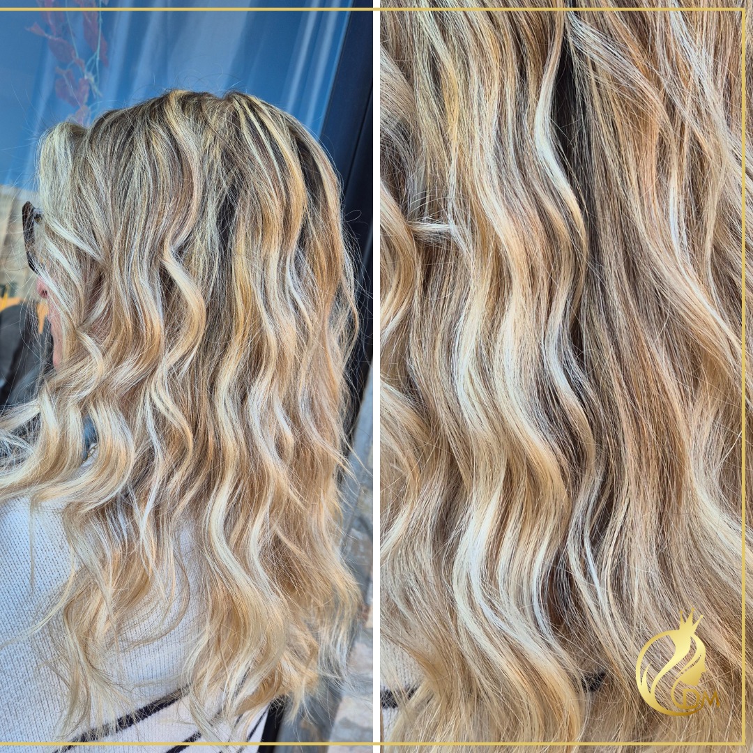 fabionr1's tweet photo. A radiant, vibrant blonde for a stunning client! We refreshed her look, enhancing golden tones and her hair’s natural shine. Want a custom blonde for you? Les Femmes Degrade by Daniela Montecassiano https://t.co/j1cnvXHgim