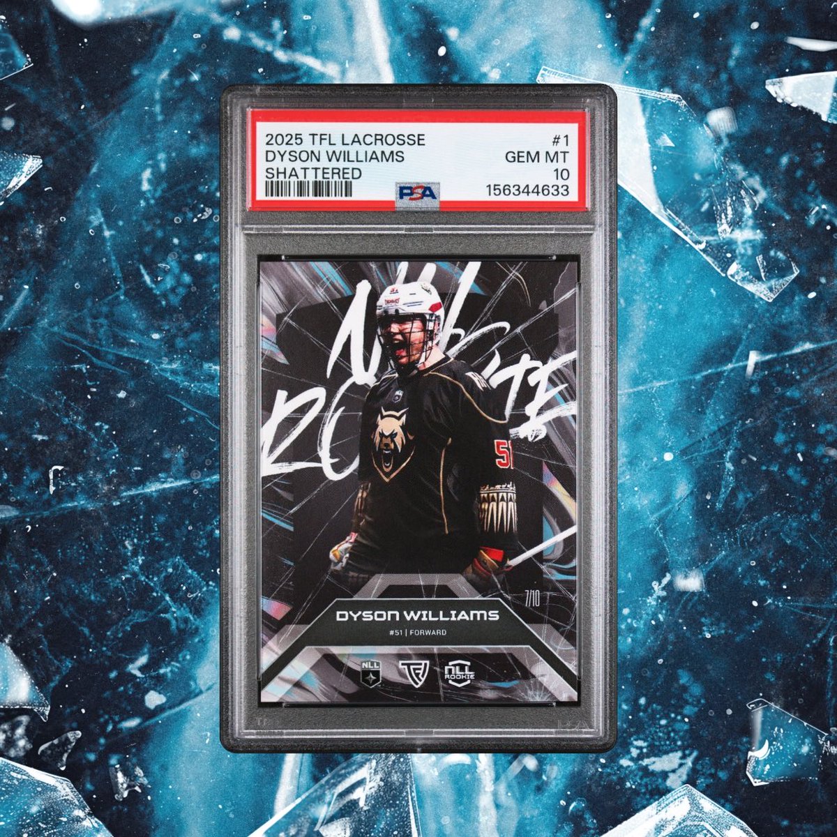 roseyscards's tweet photo. Finally got the grades back from a PSA submission right before the value level shutdown happened, excited to get these two Pop 1 💎 Shattered /10 @tfltradingcards Rookie Cards of recent @NLL 1st Overall Picks @dwilliams_51 &amp; @BrennanONeill2 🥶 https://t.co/WKkzBUcnuf