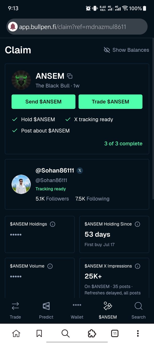 Sohan86111's tweet photo. Not every project needs to chase the spotlight.

Some are more interesting because they keep building while the market looks elsewhere.

That is what keeps $ANSEM on my radar.

With @BullpenFi..@blknoiz06 continuing to push the ecosystem forward, the focus feels less about short term noise and more about creating something people can grow with.

Hype can bring attention.

But vision, execution, and community are what turn attention into lasting momentum.

The next chapter of $ANSEM could be its most interesting one yet.