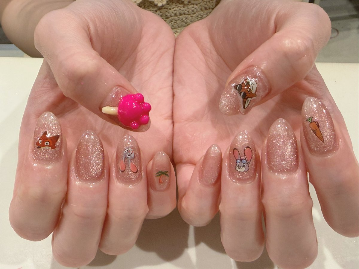 tokio_nail's tweet photo. #tokionail #新宿 #新宿御苑 #ネイルサロン #キャラネイル #痛ネイル #イベントネイル #ライブネイル #持ち込みネイル #持ち込みデザイン #手書き #駅近 #nails #tokyo  #ズートピア  #持ち込みシール  #手作り3dパーツ https://t.co/H77lUqMUSx