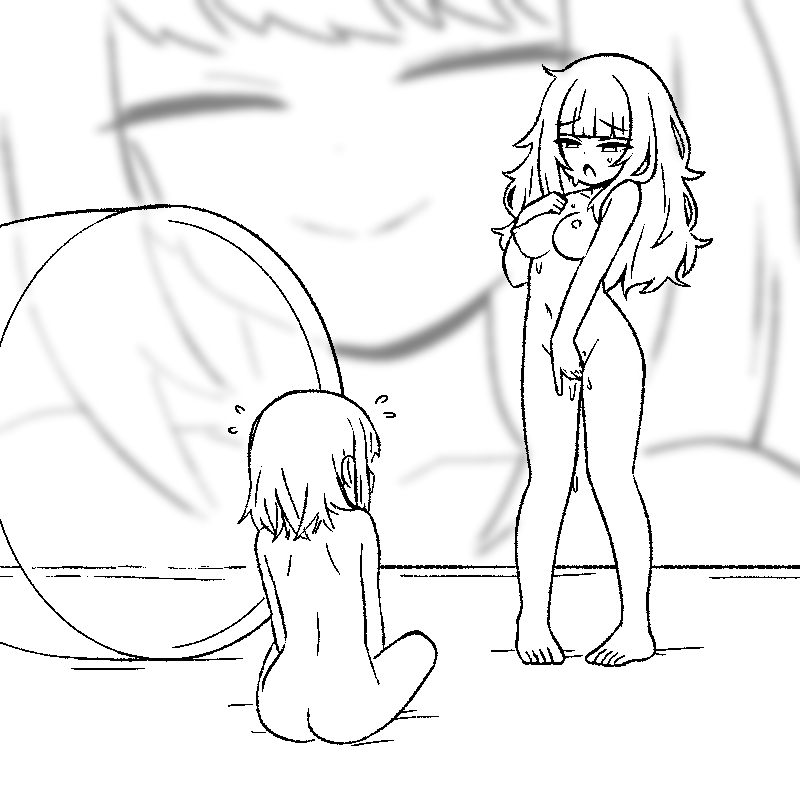 inksGirls's tweet photo. (supporter request)
"The girl from Photobooth. Some time has passed and with now much longer hair, she was well trained by her new owner. Her owner bought another gacha capsule with a new girl who was just "unboxed".
Photobooth girl approaches her to "welcome" her." https://t.co/hqkEw4TLRz