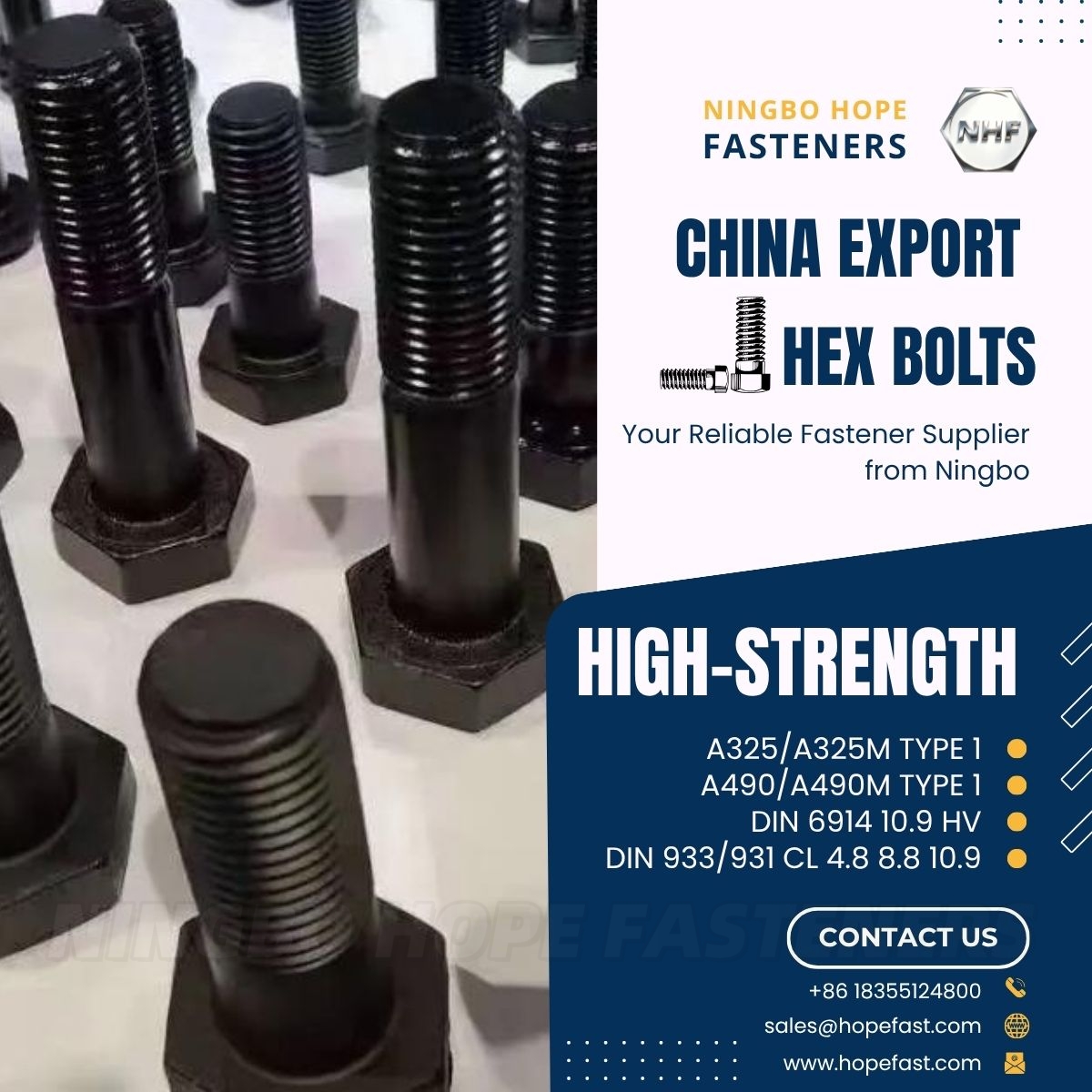 hopefasteners's tweet photo. At NINGBO HOPE FASTENERS, we stand for quality, traceability, and respect — for your specifications, your deadlines, and your project's success.

📧 sales@hopefast.com | 🌐 https://t.co/Am0BELNplv
#A193 #A194 #A325 #F436 #B7 #B7M #B16 #2H #2HM #BOLTS #PERNOS #NUTS #STUDS #TUERCAS https://t.co/UOldvBZZmn