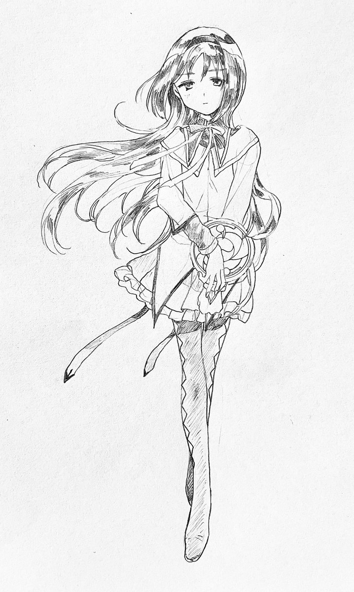 nemuri_80's tweet photo. #イラスト　#まどマギ　
過去絵です https://t.co/drb40f3ev5
