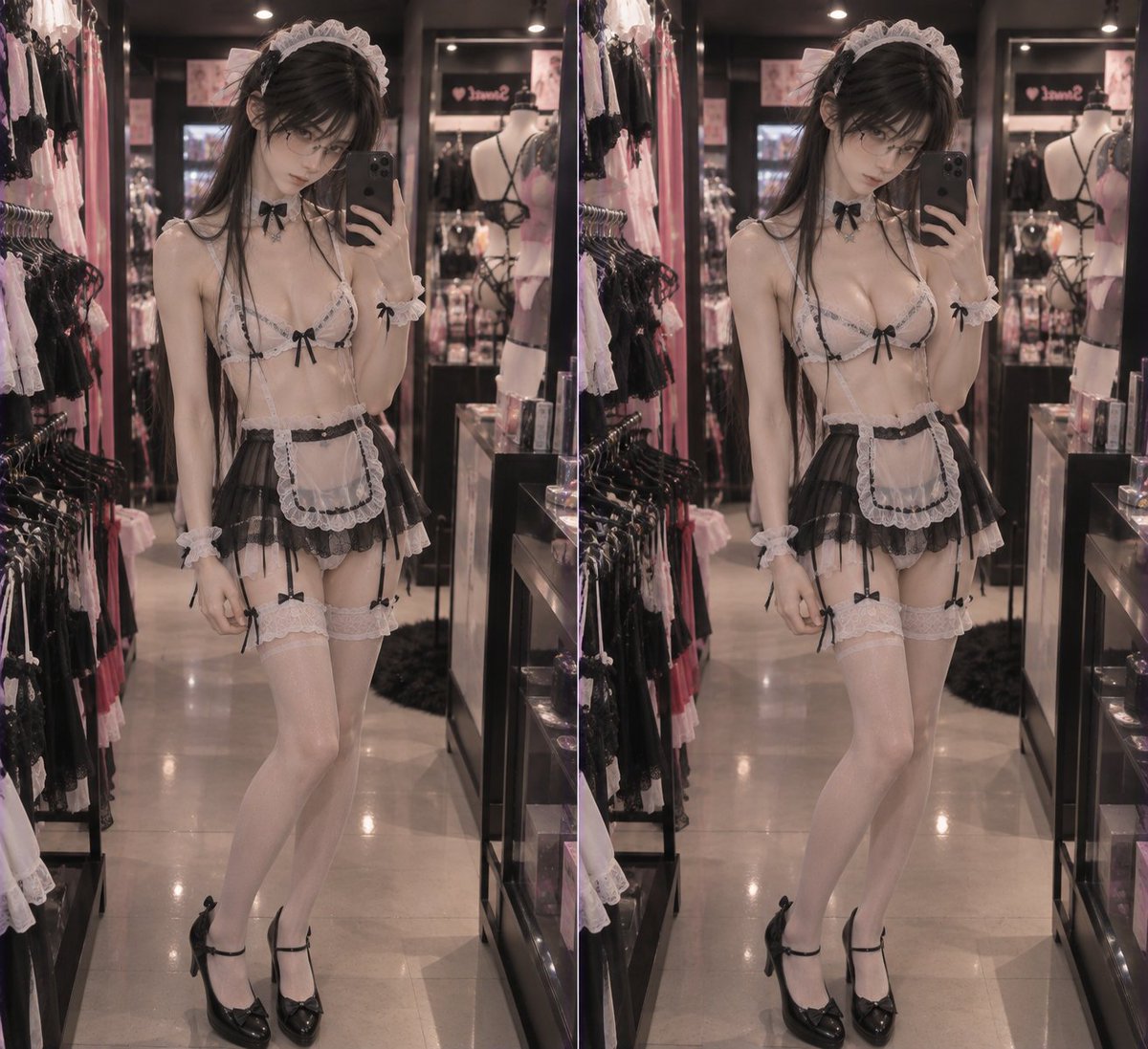 MissMarrySu's tweet photo. #男娘、#女装、#男娘穿搭、#女装穿搭、#变装、#前后对比、#穿搭对比、#女性化穿搭、#中性穿搭、#AI绘图、#AI穿搭 https://t.co/59ojrxMK01