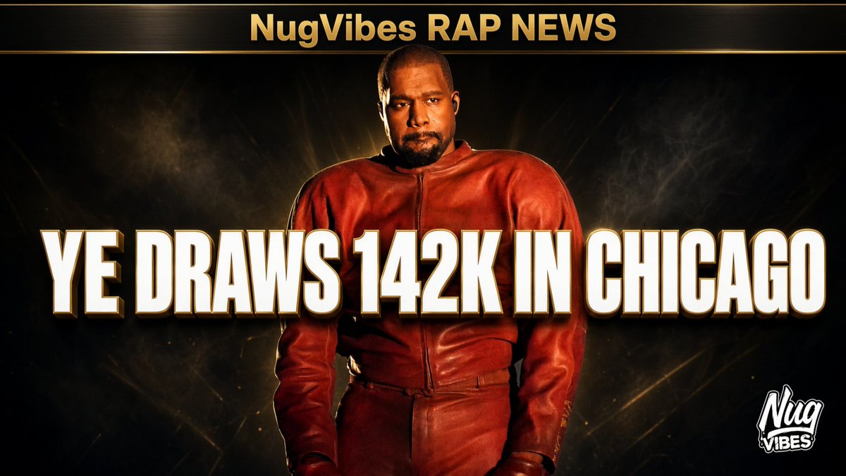 NugVibes's tweet photo. Ye’s Chicago homecoming packed Soldier Field for two sold-out nights — 142K fans total. Kid Cudi, Travis Scott, and Chief Keef pulled up.

#RapNews #Ye #KanyeWest #Chicago #HipHopNews #NugVibes #KidCudi #TravisScott https://t.co/L9mF89vGpy