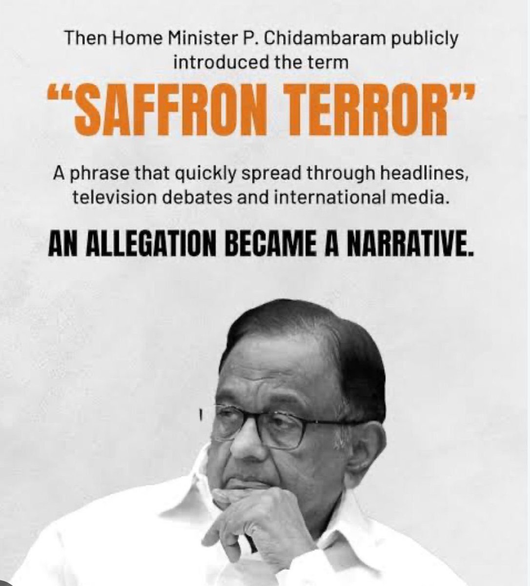 RajeevRC_X's tweet photo. After @PChidambaram_IN made official that he and Congies are #DimaghiNaxals, its important to discover what they believe in  - what is their idealogy centered around ?

🟥We know they are soft on Naxals - despite their own partymen being slaughtered.
🟥We know they are soft on Pakistan and China, despite so many victims of Terror & sacrifices of bravehearts of armed forces

But did you know that this Cong #DimaghiNaxal also was the creator of fake narrative of Saffron Terror?

DimaghiNaxals like this Cong worthy masquerade as highbrow intellectuals and sow Divisiveness, Chaos, anarchy, corruption and slows progress, innovation and development.(remember his famous opposition to UPI)

Is this my theory? No
Proof - study 10 years of Cong govt at center, look at current Cong govt in #Keralam.

#CongressLostDecade