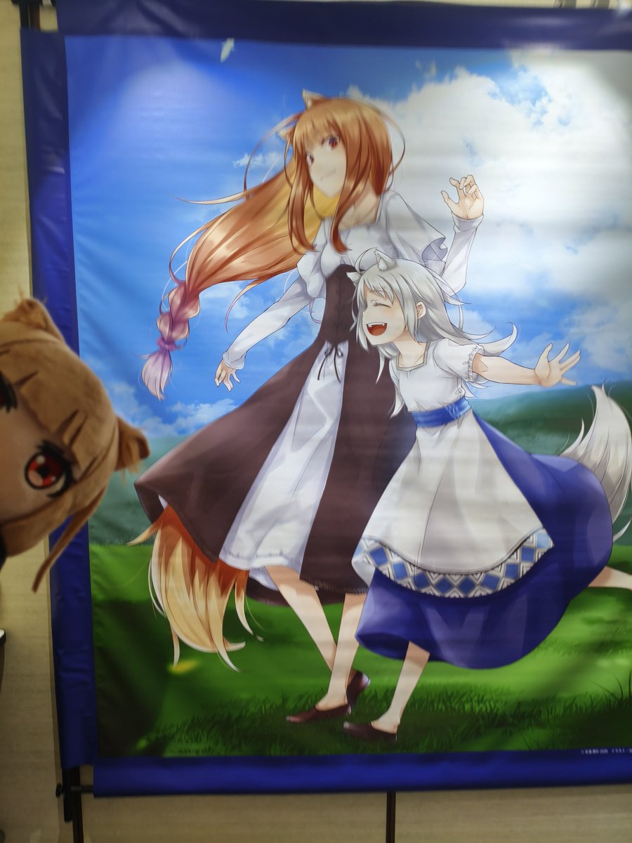GooYang's tweet photo. 狼と香辛料 20周年展 来ました！

今回の展示も素晴らしいです！
幸せ……(*´ω｀*)

 #狼と香辛料
 #狼と香辛料20周年展 https://t.co/c5GqDqPhVn