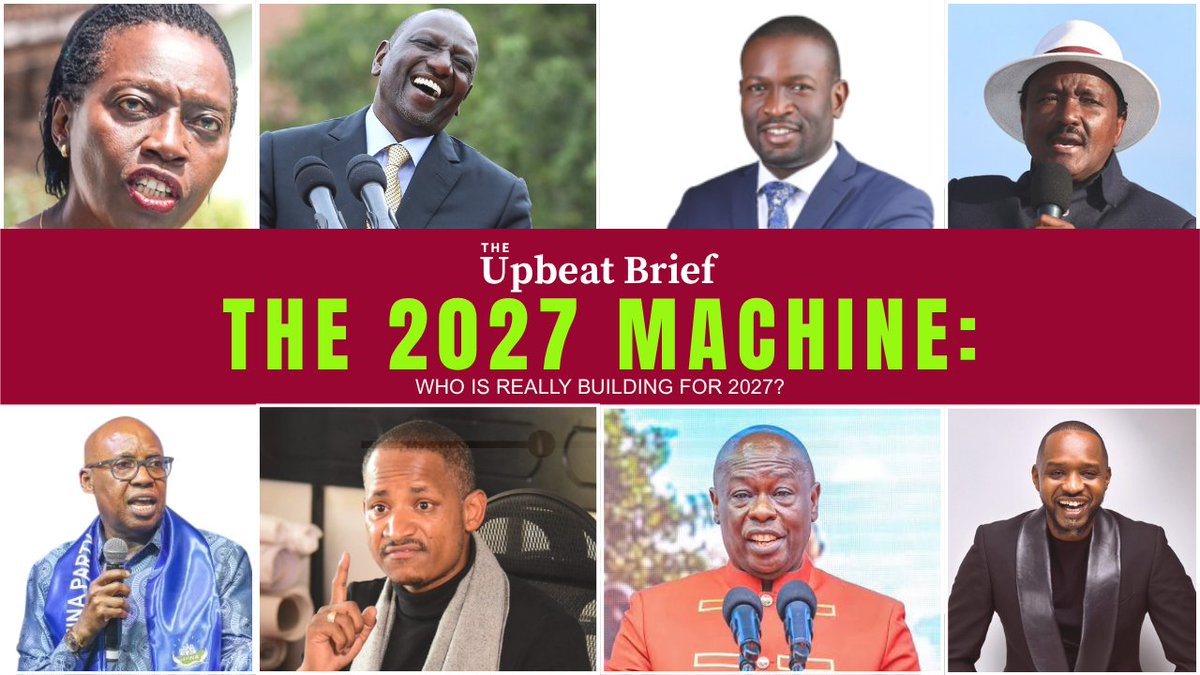 KINGDONSANTO's tweet photo. THE 2027 MACHINE.

Who is Building for 2027?

Who will take President William Ruto home?

Who will be crying and gnashing teeth, and who will be in Canaan?

Grab a copy of the #UpbeatBrief magazine here: https://t.co/pYFt3siH6J 

Watch the video brief: https://t.co/Y9zRAYklko https://t.co/LYLxAcuqTq
