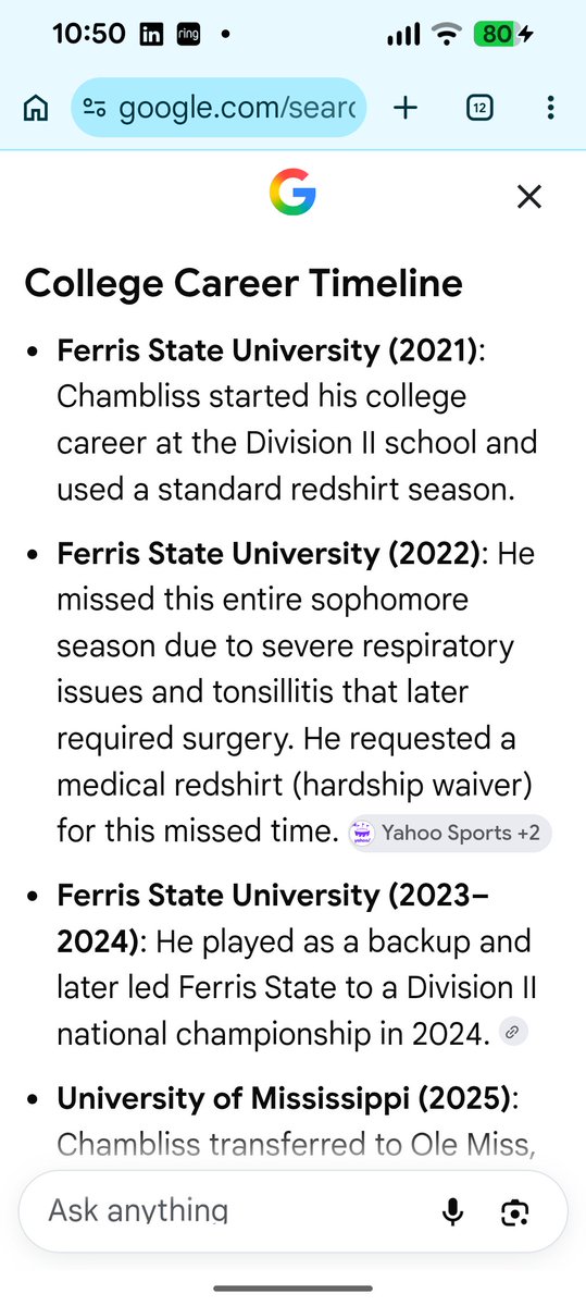ScottLe60419914's tweet photo. @Toddu0iw @Jrm653126662 @TomMarsLaw @AYSSPORTS You're right..Google is free! Didn't play in 2021 OR 2022... Hmmm math 6-2= 4 years left!! #mathishard https://t.co/14CIYOd2Pf