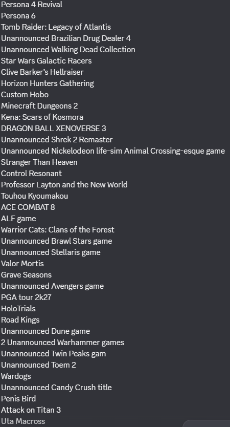 todpopo's tweet photo. Valve just violated like 1000 NDAs with this new Steam leak

all of the games on this list have had their full achievements leaked, this is fucking horrifying https://t.co/77o413En8E