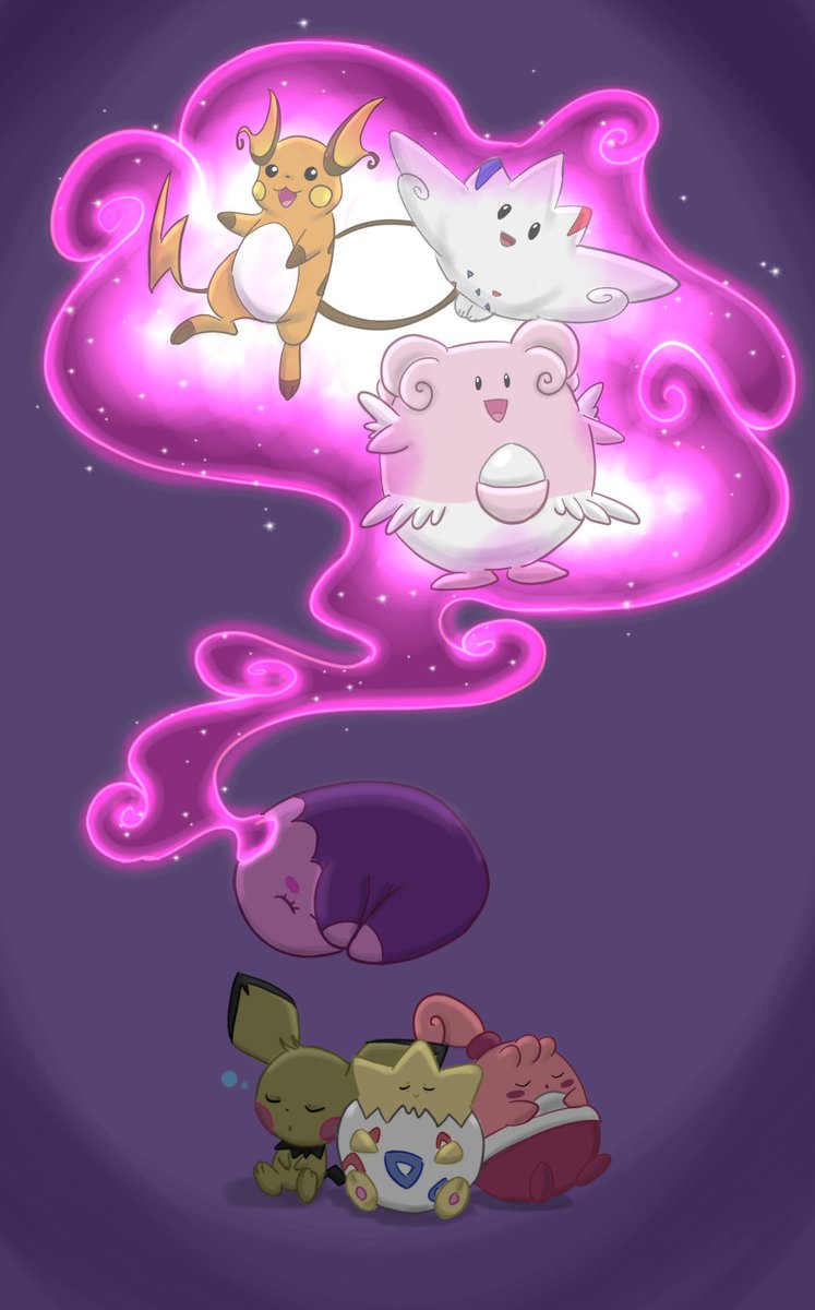 RgrsGrlRabbit's tweet photo. Pokémon dreams
#pokemon #fanart #pichu #raichu #happiny #blissey #togepi #togekiss #musharna https://t.co/c3qfGF6sXZ