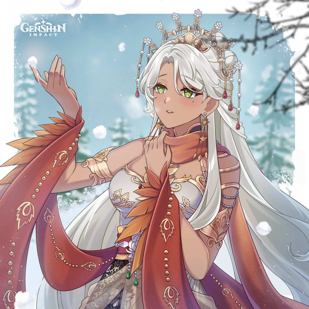 dewinyazhongli's tweet photo. Happy birthday Reia!
#solterrae #reia

Snow always leaves me feeling a bit melancholic. The air is freezing, and the blizzard is far from welcoming. Luckily, the storm cleared up today, so I can just watch the snow in peace. https://t.co/bcGhGaYXhm