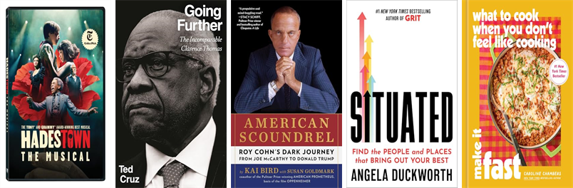 CHBoothLibrary's tweet photo. This week the Cyrenius H. Booth Library has sixteen new books and one new movie.  New items include Hadestown, Going Further, American Scoundrel, Situated, What to Cook When You DonÆt Feel Like Cooking, and Crossing the Wine-Dark Sea. https://t.co/dDEZC2Kt1m https://t.co/z4Uzc47SK2
