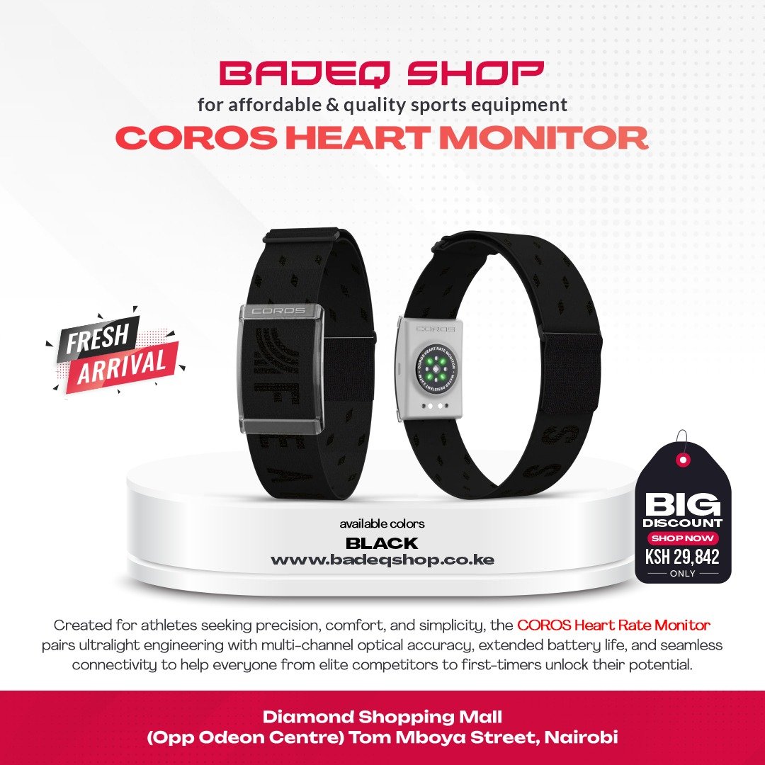 Badeqshop1's tweet photo. Introducing the COROS PACE 4 BLACK ⚫️
🛍 💯 Waterproof.
✨️Touchscreen ⌚️.
〽️Play your music 🎶 while training.
We have it in stock, yes!
Shop now⤵️⤵️
https://t.co/5R04jjdp1r
#coros
#corospace4
#badeqshop🇰🇪
#smartwatches https://t.co/XfMUsXtFuN
